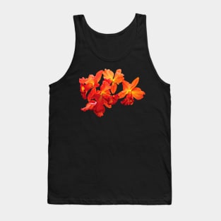 Orange Orchids Tank Top